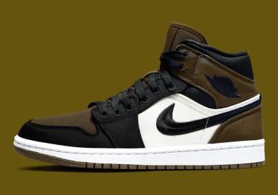 Air Jordan 1 Mid Olive Toe Foto 2