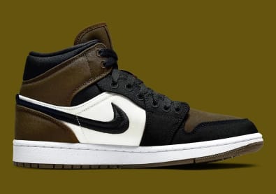 Air Jordan 1 Mid Olive Toe Foto 3