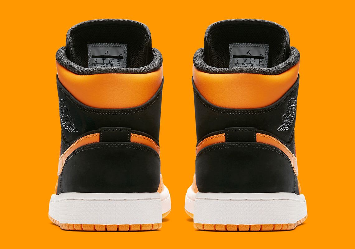 Shattered Backboard Vibes Met De Air Jordan 1 Mid "Orange Peel"