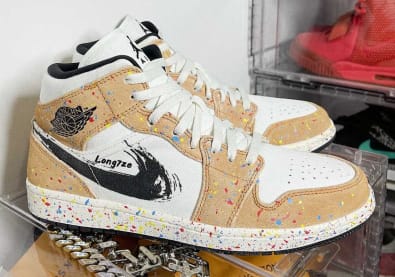 Air Jordan 1 Mid Paint Splatter foto 1