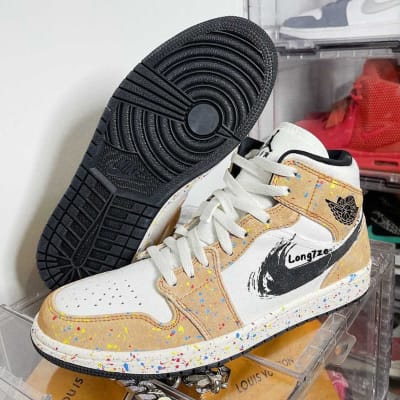 Air Jordan 1 Mid Paint Splatter foto 2