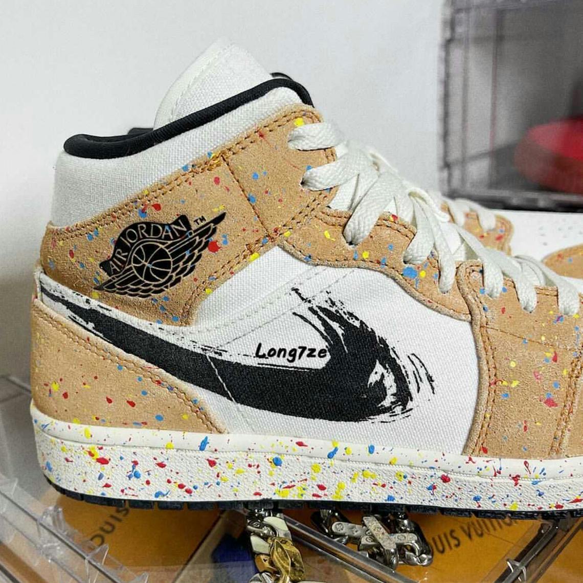 jordan 1 mid splatter