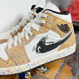 Air Jordan 1 Mid Paint Splatter foto 4