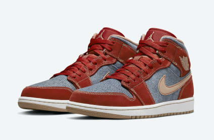 Air Jordan 1 Mid SE Denim Foto 1