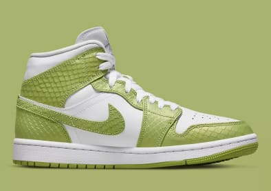 Air Jordan 1 Mid SE Green Python Foto 3