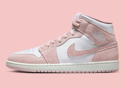 Air Jordan 1 Mid SE Pink Suede Foto 1