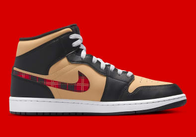 Air Jordan 1 Mid Tartan Swoosh Foto 3