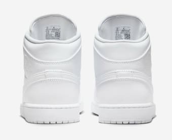 Air Jordan 1 Mid Triple White Foto 5