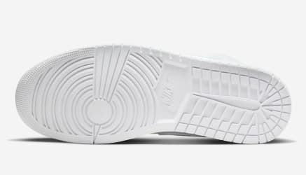 Air Jordan 1 Mid Triple White Foto 6