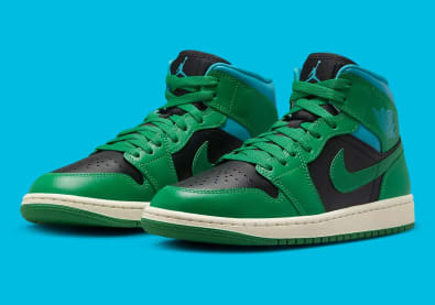 Air Jordan 1 Mid WMNS Lucky Green Foto 1