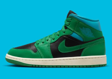 Air Jordan 1 Mid WMNS Lucky Green Foto 2