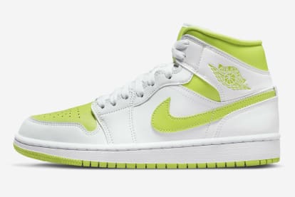 Air Jordan 1 Mid White Lime Foto 3