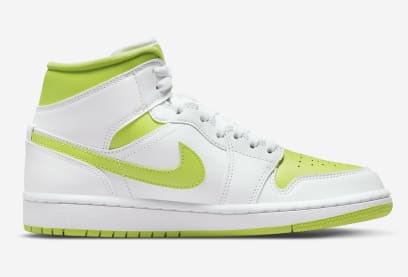 Air Jordan 1 Mid White Lime Foto 4