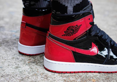 Air Jordan 1 Patent Bred Foto 3