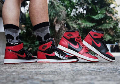 Air Jordan 1 Patent Bred Foto 6