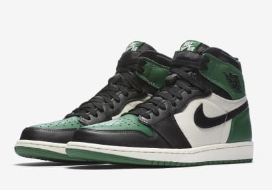 De Officiële Foto's Van De Air Jordan 1 Pine Green & Court Purple