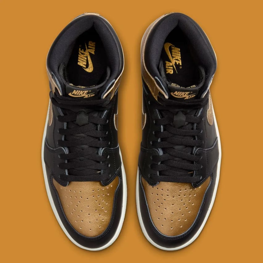 Air Jordan 1 Retro High OG Metallic Gold Foto 4