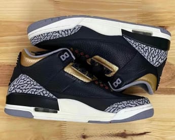 Air Jordan 3 Black Gold Foto 2