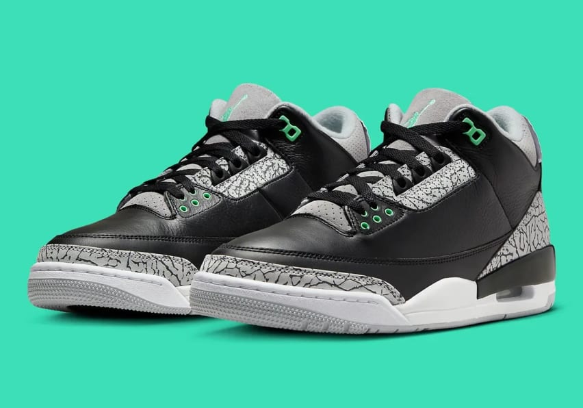 Air Jordan 3 Green Glow Foto 1