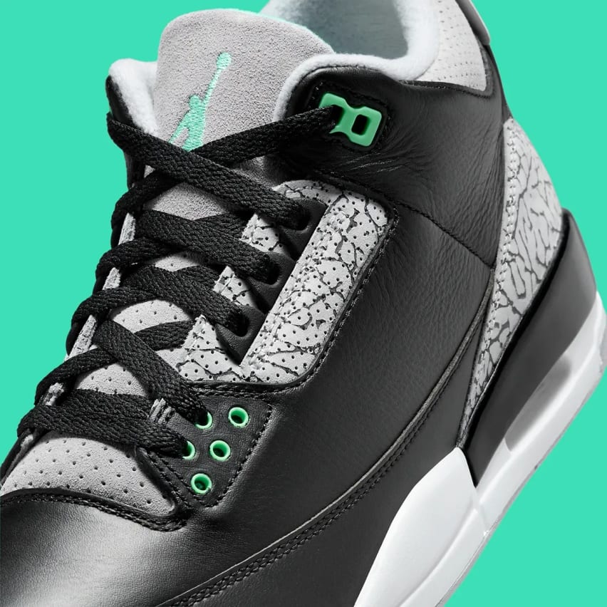 Air Jordan 3 Green Glow Foto 5