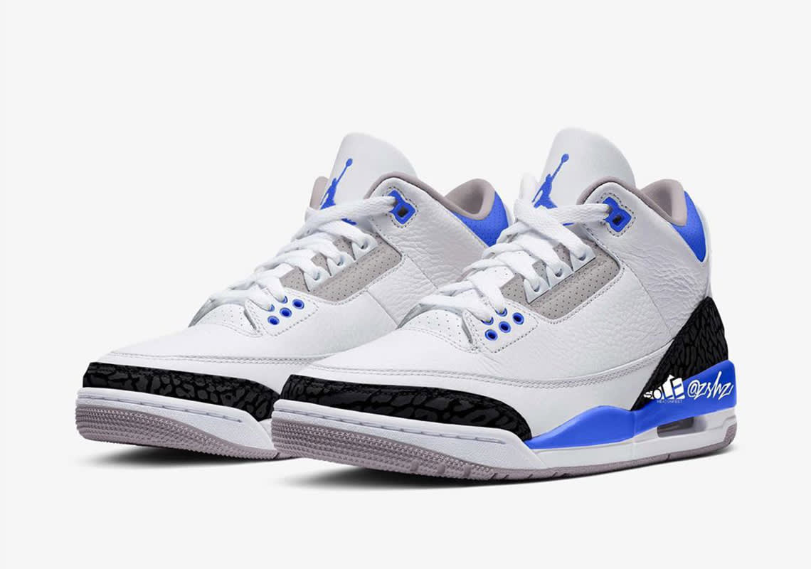 De Air Jordan 3 "Racer Blue" zal volgend jaar gaan droppen