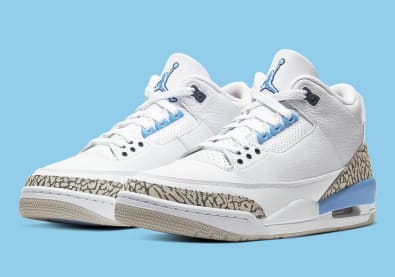 De release van de Air Jordan 3 Retro "UNC" staat voor de deur!