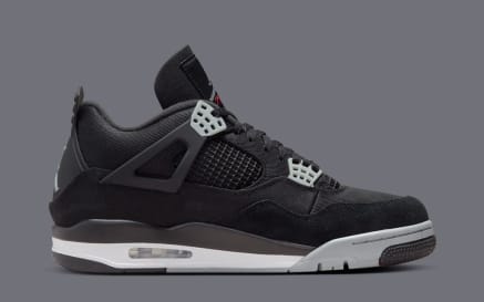 Air Jordan 4 Black Canvas Foto 3