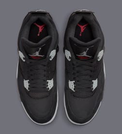 Air Jordan 4 Black Canvas Foto 4