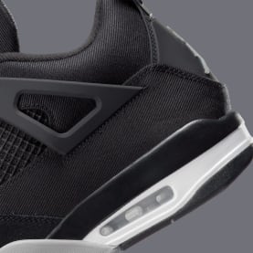 Air Jordan 4 Black Canvas Foto 9