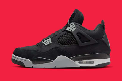 Air Jordan 4 Black and Light Steel Foto 1