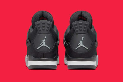 Air Jordan 4 Black and Light Steel Foto 3