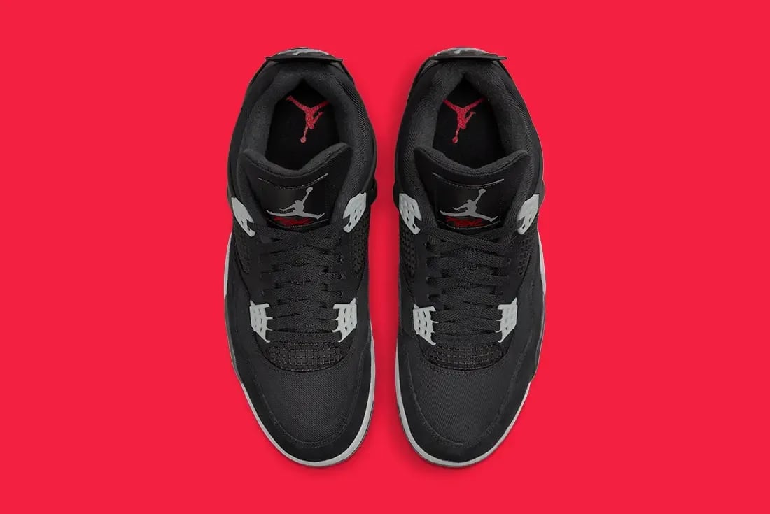 Air Jordan 4 Black and Light Steel Foto 6