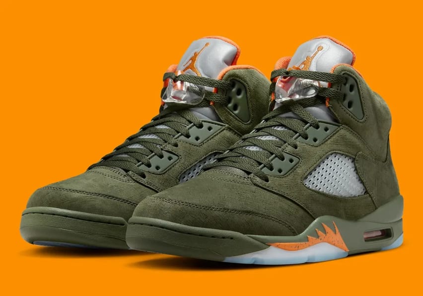 Air Jordan 5 Retro Olive Foto 1