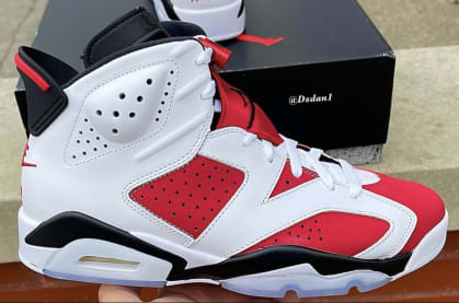 De Air Jordan 6 Retro "Carmine" maakt in Februari een comeback