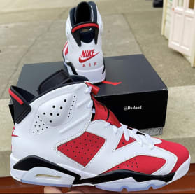 De Air Jordan 6 Retro "Carmine" maakt in Februari een comeback