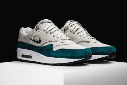 Air Max 1 Jewel Atomic Teal Green Suede