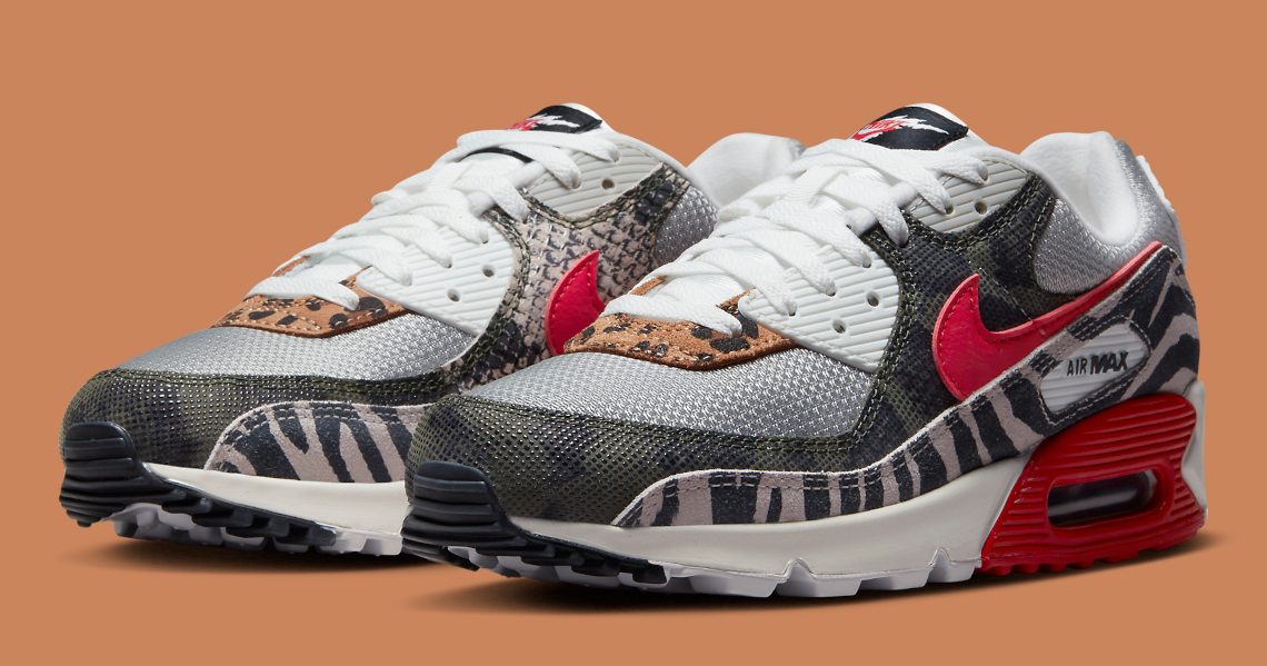 Nike sneakers top dames dierenprint