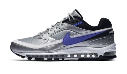 Liefhebbers van de Air Max 97/BW opgelet! Deze Air Max 97/BW Metallic Silver Persian Violet is onderweg.