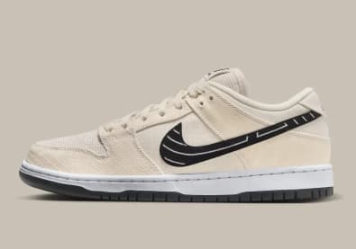 Albino Preto x Nike SB Dunk Low Fossil Foto 2