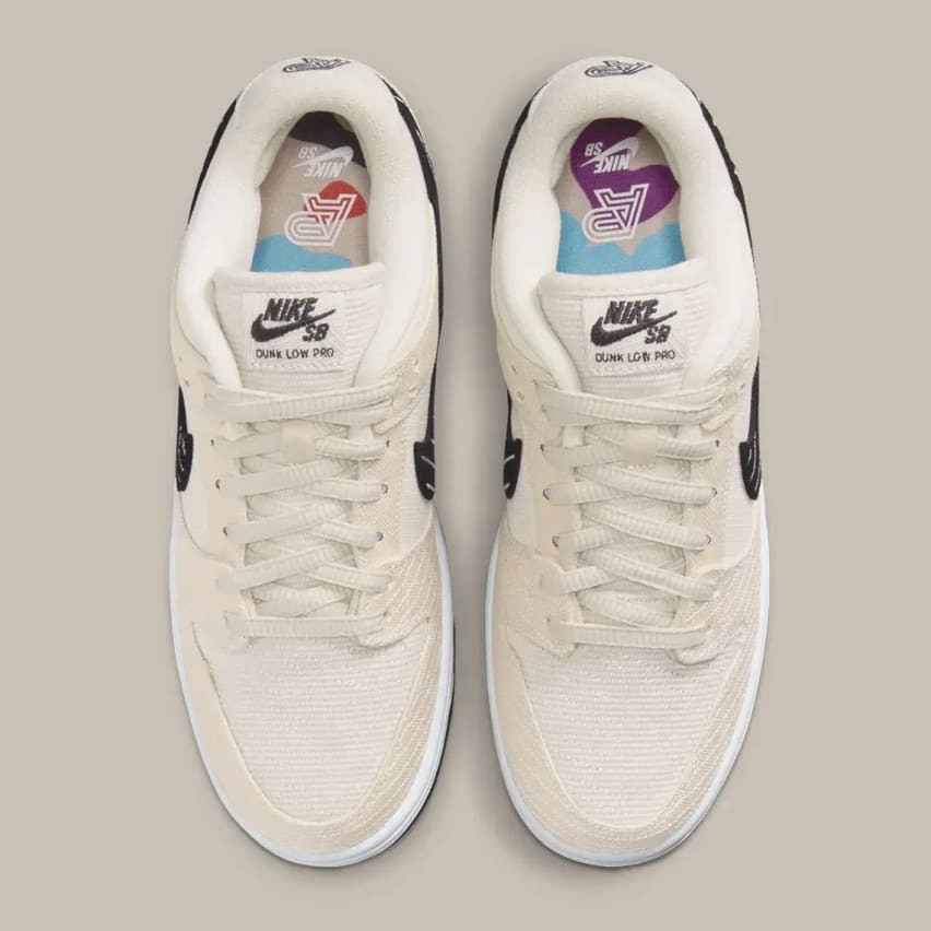 Albino Preto x Nike SB Dunk Low Fossil Foto 4