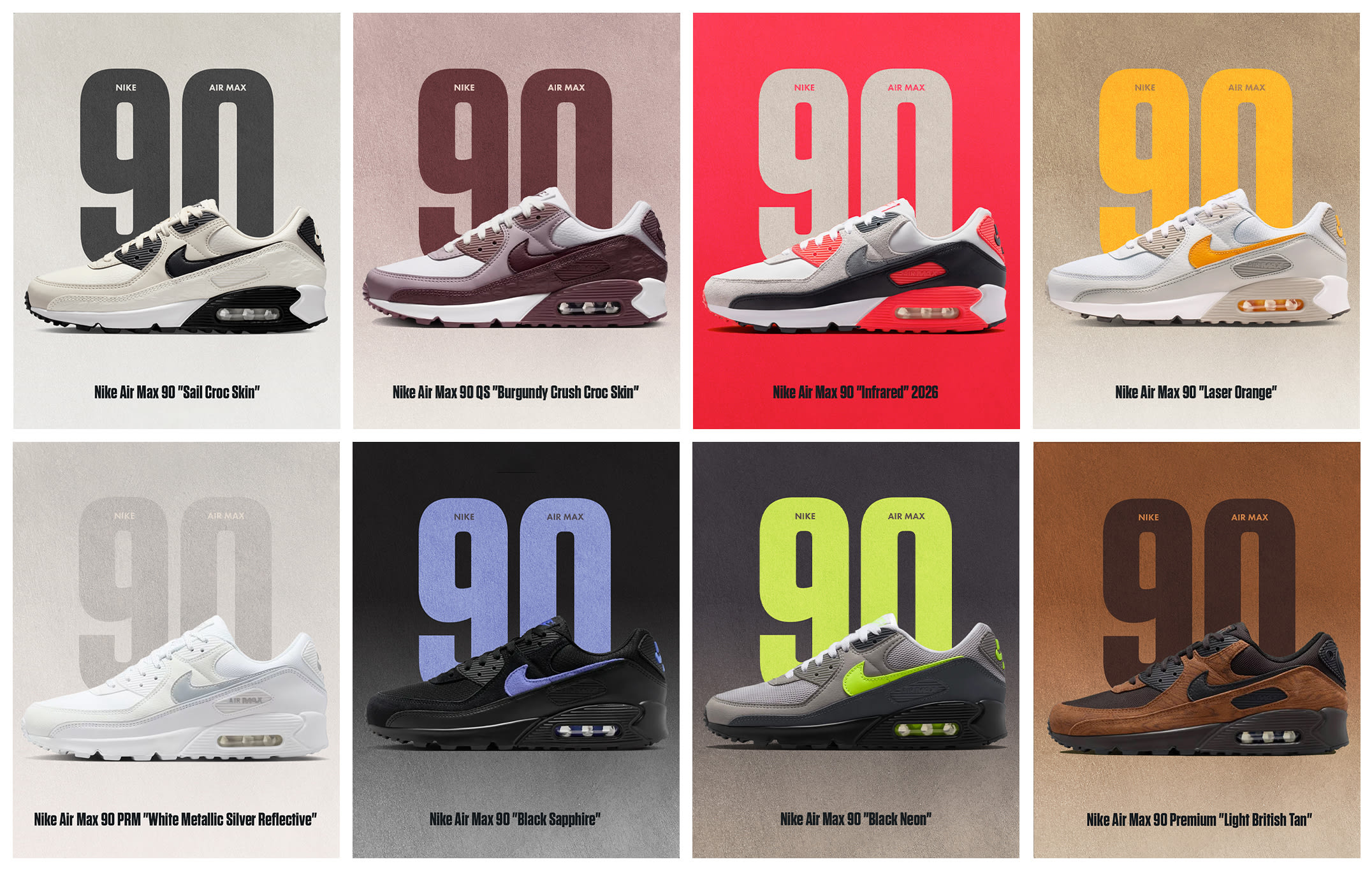 Alle Nike Air Max 90 releases die je in 2026 niet wilt missen