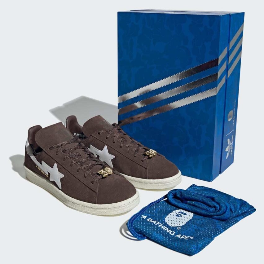 BAPE x Adidas Campus 80s Brown Foto 1