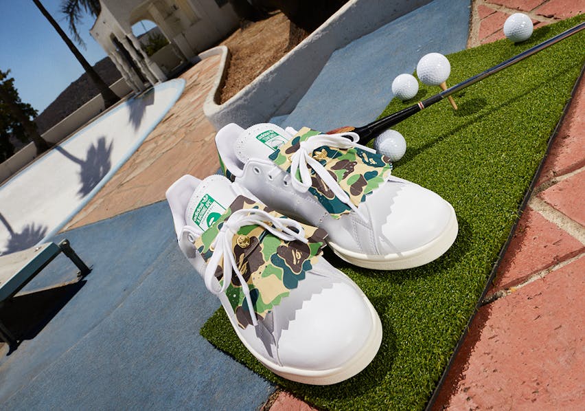 BAPE x Adidas Stan Smith Golf ABC Camo Foto 3