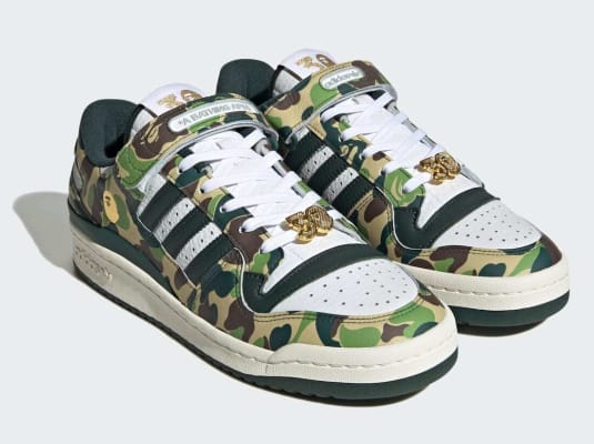 BAPE x adidas Forum 84 Low 30th Anniversary Green Foto 2