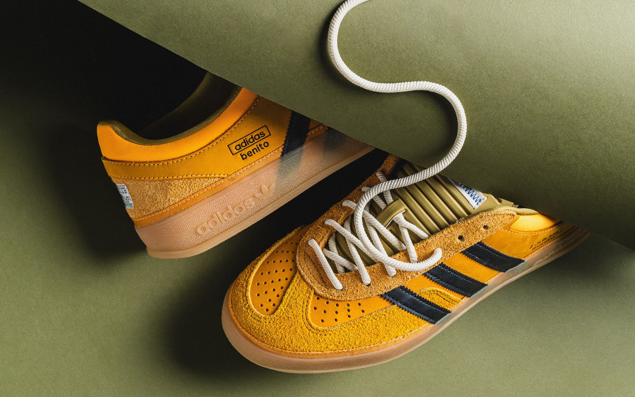 Bad Bunny x Adidas Gazelle Indoor Solar Gold