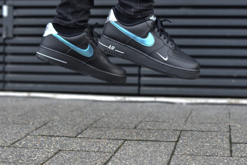 Nike Air Force 1 Low "Black Blue Lightning"