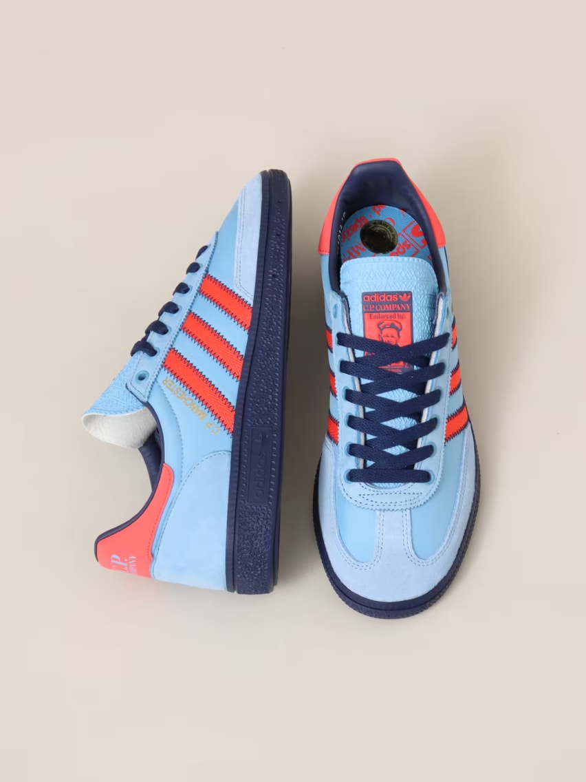 C P Company x Adidas Manchester SPZL Light Blue Birch Red