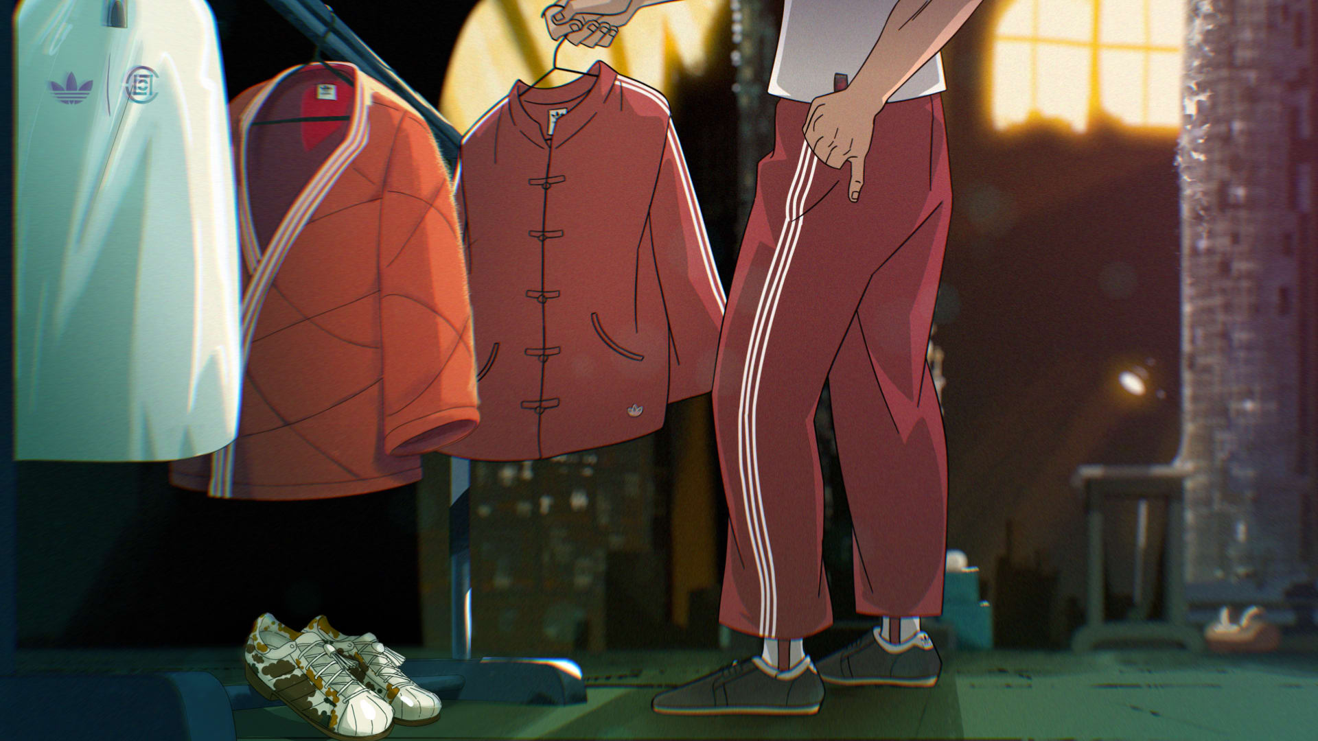 CLOT x Adidas Lunar New Year 2026 Super Star Dress Qi Flow