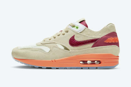 Ze zijn binnen! De officiële foto's van de CLOT x Nike Air Max 1 "Kiss of Death 2021"