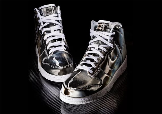 CLOT x Nike Dunk High Metallic Silver Foto 2